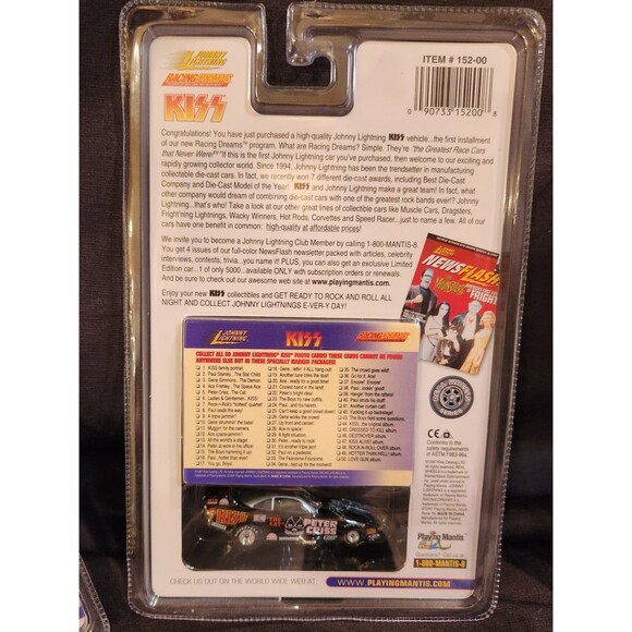 Vintage KISS Johnny Lightning Dragster Cars LOT OF 5 In Box 1997 Rare Toys - Picture 12 of 12